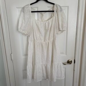 Elegant White Mini Dress